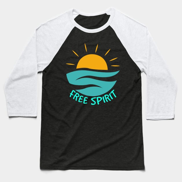 Free spirit Baseball T-Shirt by Coreoceanart